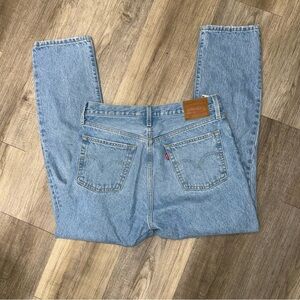 Levi's 501 Light Blue Denim Distressed Jeans